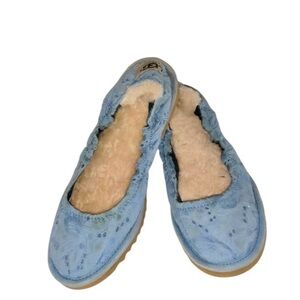 Ugg blue Mary Jane Sherpa shoes Big girls size 5